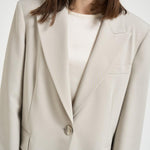 Giacca donna monopetto grigia 106762A18E DEDDYI18 PINKO 