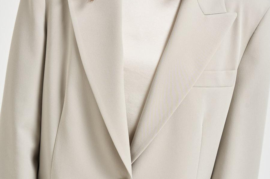 Giacca donna monopetto grigia 106762A18E DEDDYI18 PINKO 