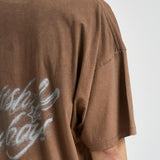 T-shirt uomo con stampa marrone 100592 16DUSTYBROWN REPRESENT 