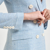 Giacca donna doppiopetto celeste FD3990 1572 CIRCOLO 1901 