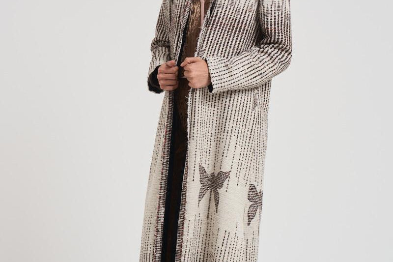 Cappotto a fantasia donna 14005 0182BOROTALCO FORTE FORTE 