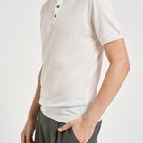 Polo uomo in maglia bianca M060526 102 ACCADEMIE TESSILI 