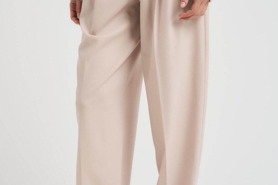 Pantalone donna a palazzo panna ENTRATA 018 MAX MARA STUDIO 