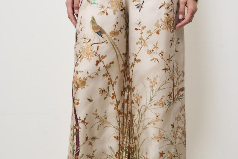 Pantalone donna Aloe in seta 12450 515543 PIERRE-LOUIS MASCIA 