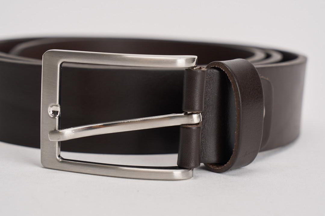 Cintura uomo in pelle nera MVF1 NERO ACCADEMIE TESSILI 