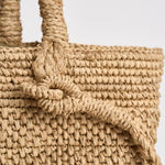 Borsa donna Arona in rafia beige ARONA TEA IBELIV 
