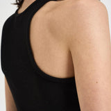 Canotta donna in cotone nera 12206 BLK26BLACK ANINE BING 
