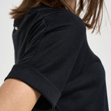 T-shirt donna girocollo nera JG000312D 520569300 HERNO 