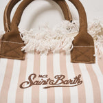 Borsa donna Vanity a righe beige VANITY 03753H MC2 SAINT BARTH 