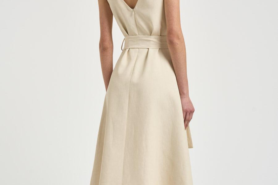 Abito donna midi panna D726155 RAISA26003 P.a.r.o.s.h. 