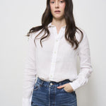 Camicia donna in lino bianco ottico 211970730 001 RALPH LAUREN 
