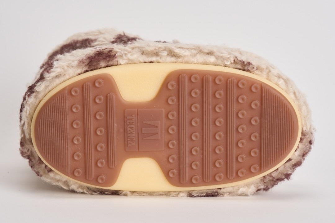 Stivale donna MB ICON LOW CURLY con stampa cow 1409690 MM04YELLOWPINK MOON BOOT 