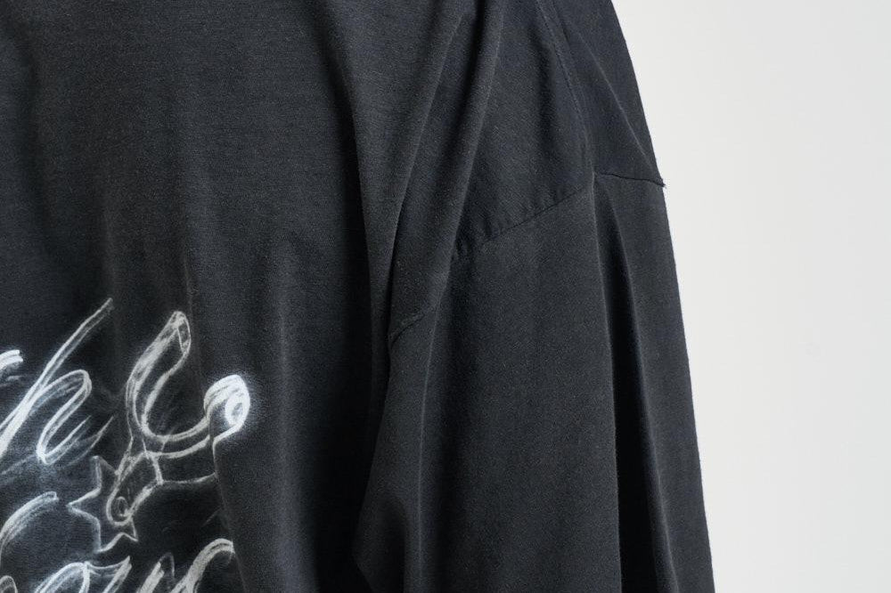 T-shirt uomo con stampa nera 100592 04STAINEDBLACK REPRESENT 