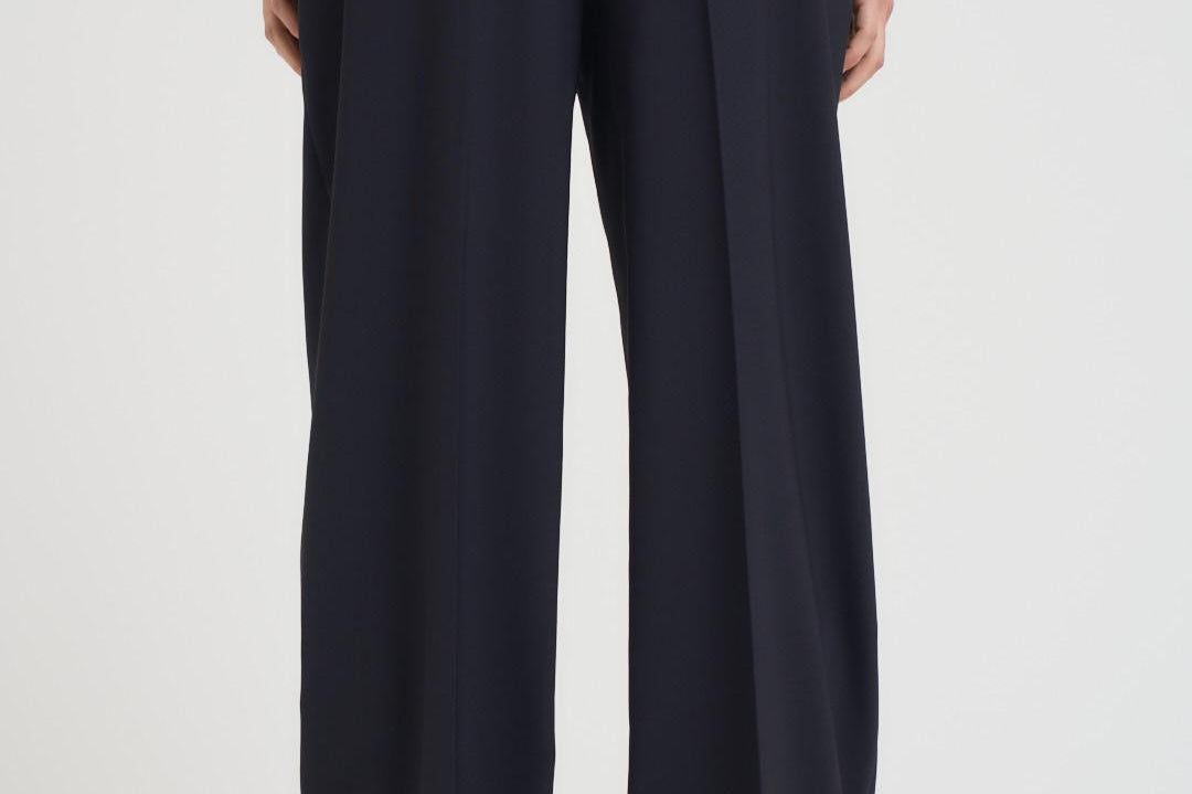 Pantaloni donna gamba dritta blu notte N87 N08 LIVIANA CONTI 
