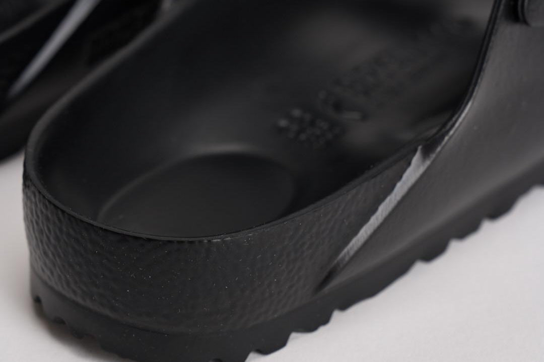 Sandalo arizona in gomma donna 129423 BLACK BIRKENSTOCK 