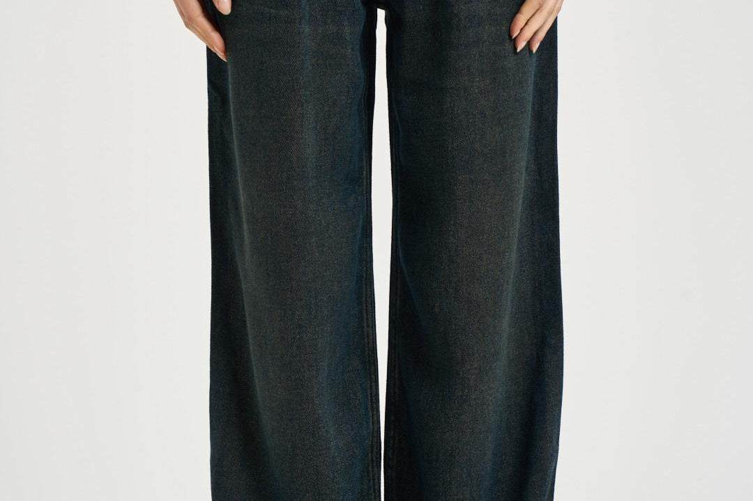 Jeans donna Rodayna in denim scuro PA0554FB D1H03I30YB ISABEL MARANT 