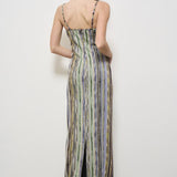 Abito donna lungo a righe multicolor DS25SG1S BR002HSM9KS MISSONI 
