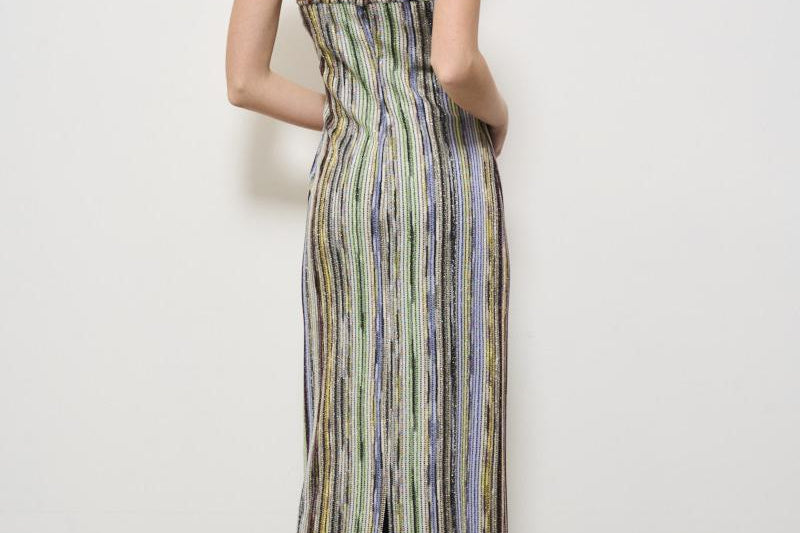 Abito donna lungo a righe multicolor DS25SG1S BR002HSM9KS MISSONI 