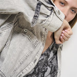 Camicia donna Alysson in denim grigio ALYSSON MIXEDGREY IRO 
