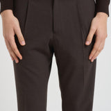 Pantalone uomo carrot fit marrone IRNO 270656 SANTANIELLO 