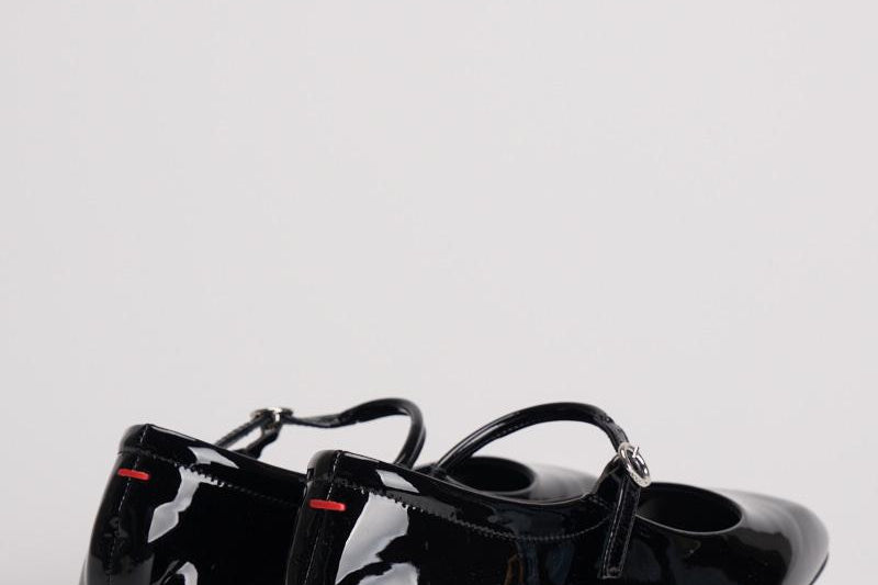 Ballerina in pelle finitura lucida FLRAZS08FL BLACK AEYDE 