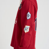 Polo uomo con patch rossa PL158 CO127RED DROLE DE MONSIEUR 