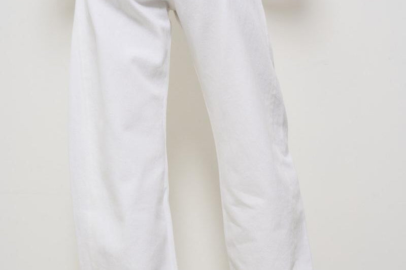 Jeans donna in denim bianco A9039 luna1183 AGOLDE 