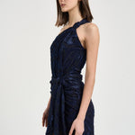 Abito donna mini Lilana con drappeggio blu RO1086FA D2K04IFADEDNIGHT ISABEL MARANT 