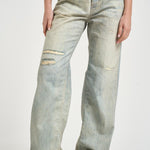 Jeans donna Bonnie in denim chiaro con rotture BONNIETLO TLO HAIKURE 