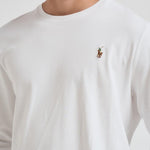 T-shirt uomo bianca manica lunga 710760121 002 RALPH LAUREN 