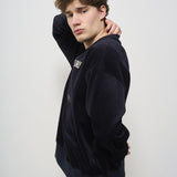 Felpa uomo nera girocollo GUP01938 P00187250907 GOLDEN GOOSE 