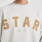 Felpa uomo girocollo grigio chiaro GUP02711 P00241260665 GOLDEN GOOSE 