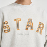 Felpa uomo girocollo grigio chiaro GUP02711 P00241260665 GOLDEN GOOSE 