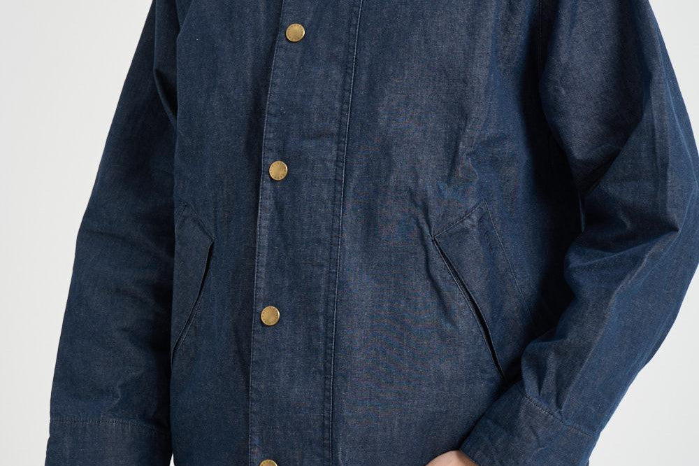 Giacca uomo corto in denim blu MCA1105 IN71 BARBOUR 