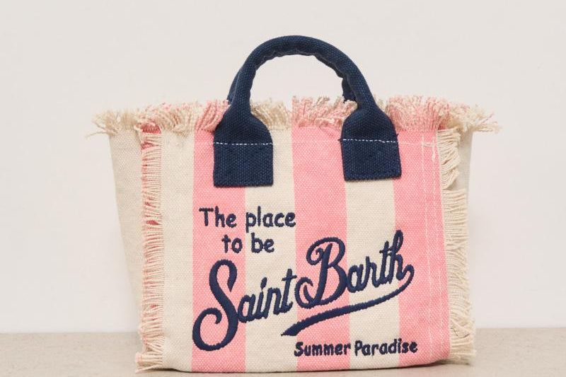 Borsa donna Vanity Mini a righe rosa VANITYMINI 03301H MC2 SAINT BARTH 