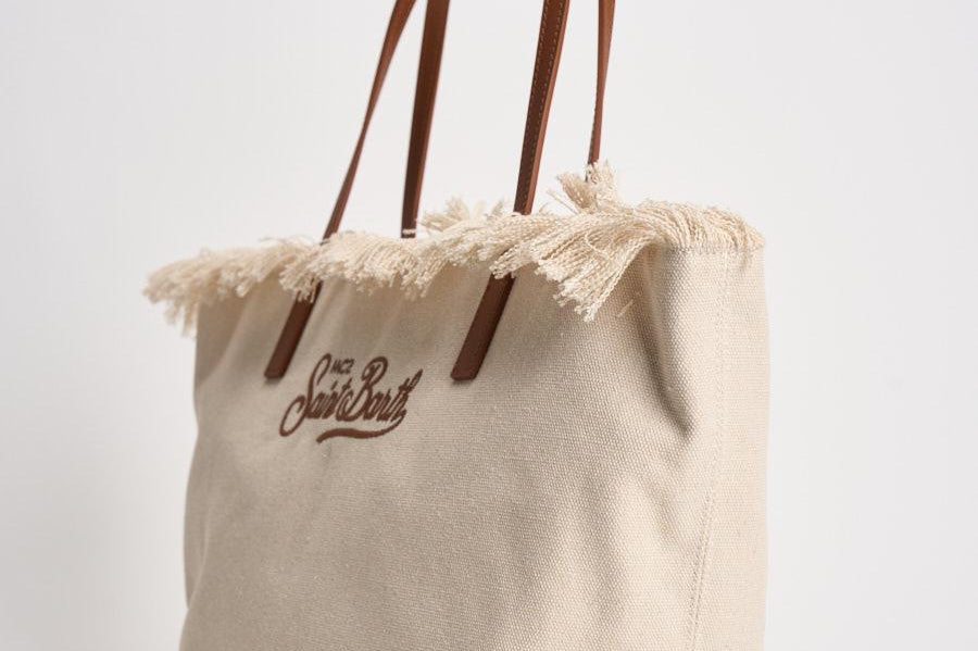 Borsa donna City in canvas ecru CBF0001 CANVAS1018 MC2 SAINT BARTH 