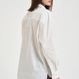 Camicia donna a  righe bianca BLUM PORCELAIN IRO 