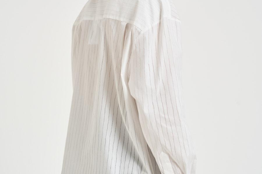 Camicia donna a  righe bianca BLUM PORCELAIN IRO 