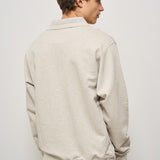 Felpa a polo uomo grigia PL132 CO127GY DROLE DE MONSIEUR 