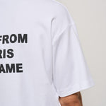 T-shirt uomo girocollo bianca TS203 CO0002OPW DROLE DE MONSIEUR 