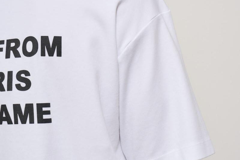 T-shirt uomo girocollo bianca TS203 CO0002OPW DROLE DE MONSIEUR 