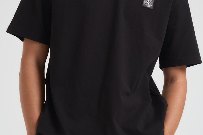T-shirt uomo girocollo nera 2100025 S0115V0029 STONE ISLAND 