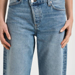 Jeans donna gamba dritta in denim chiaro A317 1885CONCLUSION AGOLDE 
