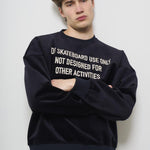 Felpa uomo nera girocollo GUP01938 P00187250907 GOLDEN GOOSE 