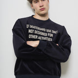 Felpa uomo nera girocollo GUP01938 P00187250907 GOLDEN GOOSE 