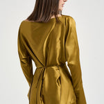 Camicia donna Xenia drappeggio in vita oro 726SS7827S GOLDEN DANAME 