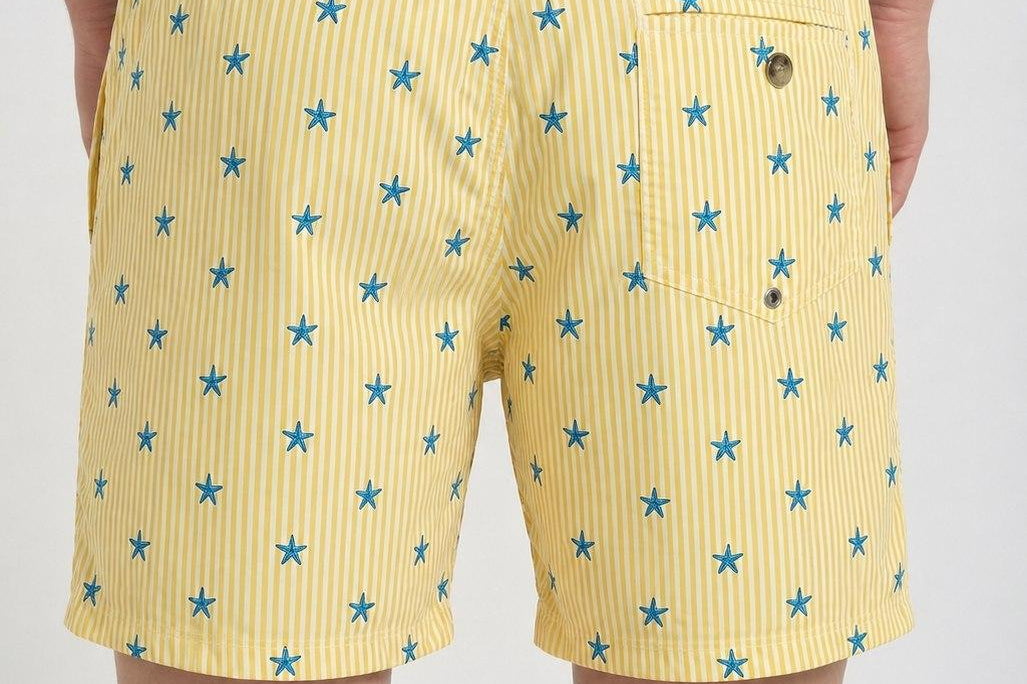 Costume mare uomo Vegas giallo VEGASTRIPES 92 MC2 SAINT BARTH 