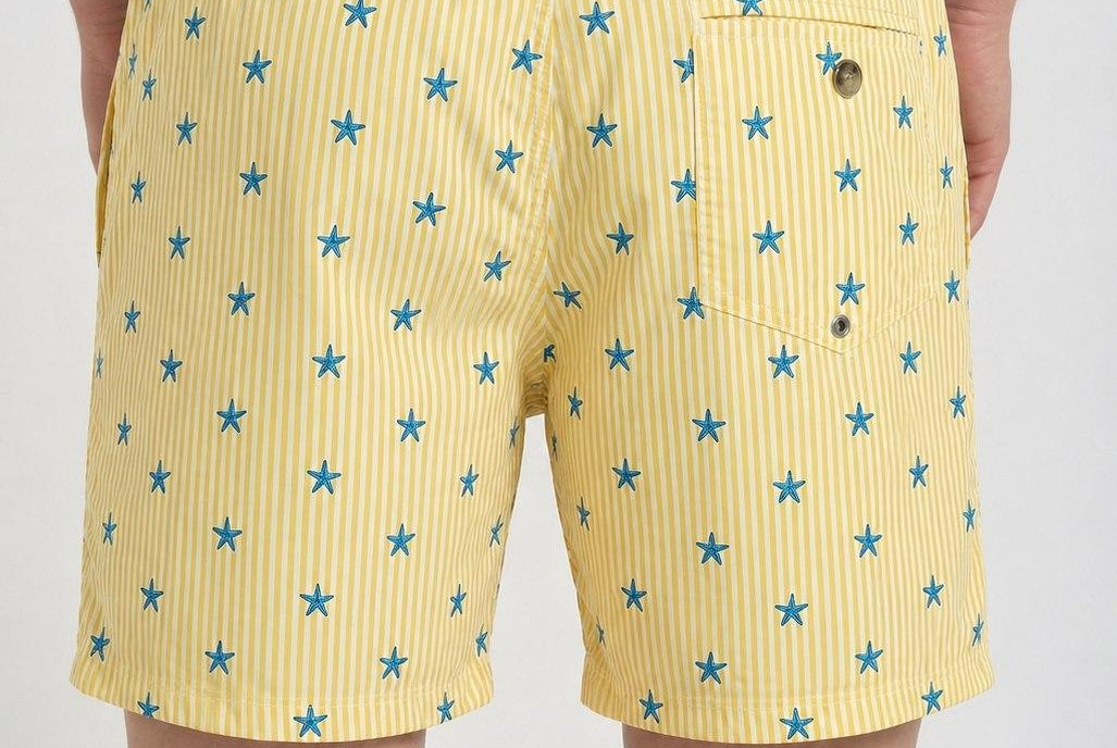 Costume mare uomo Vegas giallo VEGASTRIPES 92 MC2 SAINT BARTH 