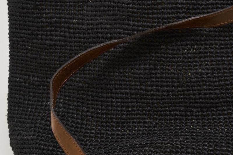 Borsa donna Mirozy in rafia nera MIROZY BLACK IBELIV 
