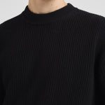 Maglia uomo girocollo nera 1000471 100 LES DEUX 